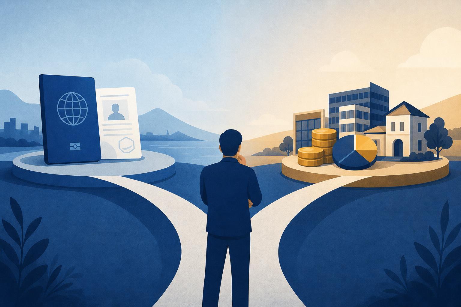 Start by separating the visa from the investment